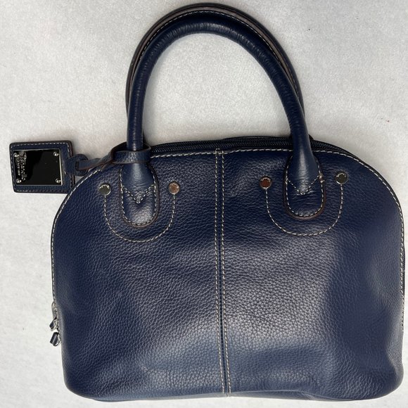 Tignanello Blue Leather Small Handbag - Picture 7 of 15